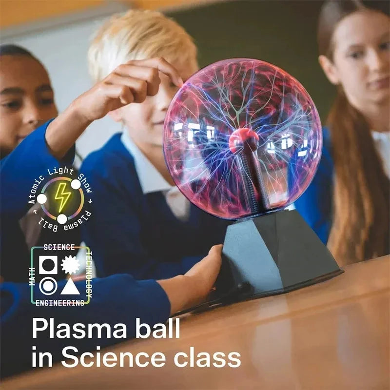 Boule Plasma Magique LED Tactile - Lampe Scientifique Décorative