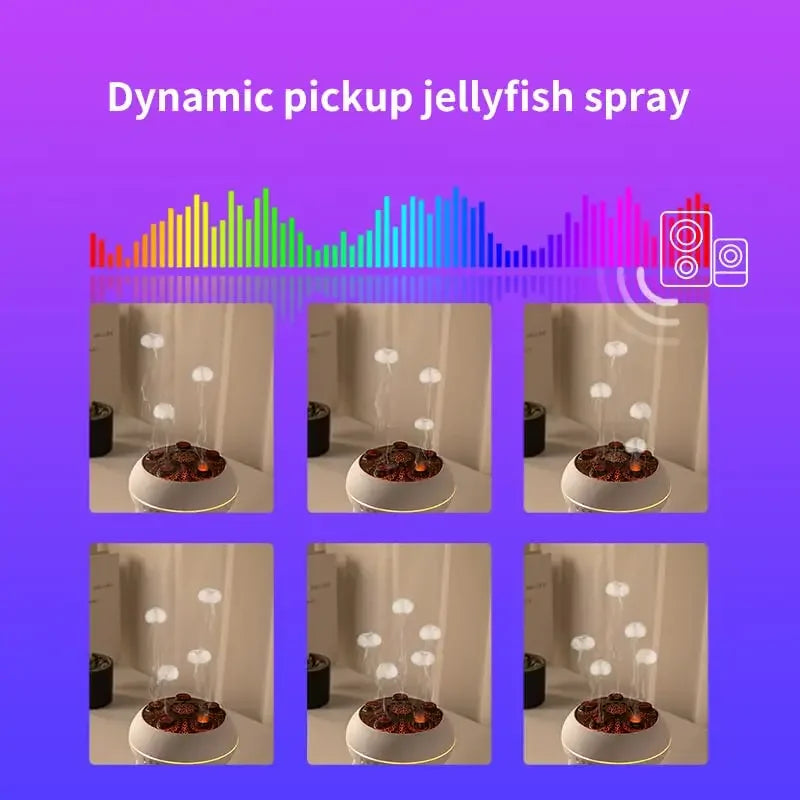 Humidificateur d'Air Méduse Dynamique – Veilleuse LED Déco