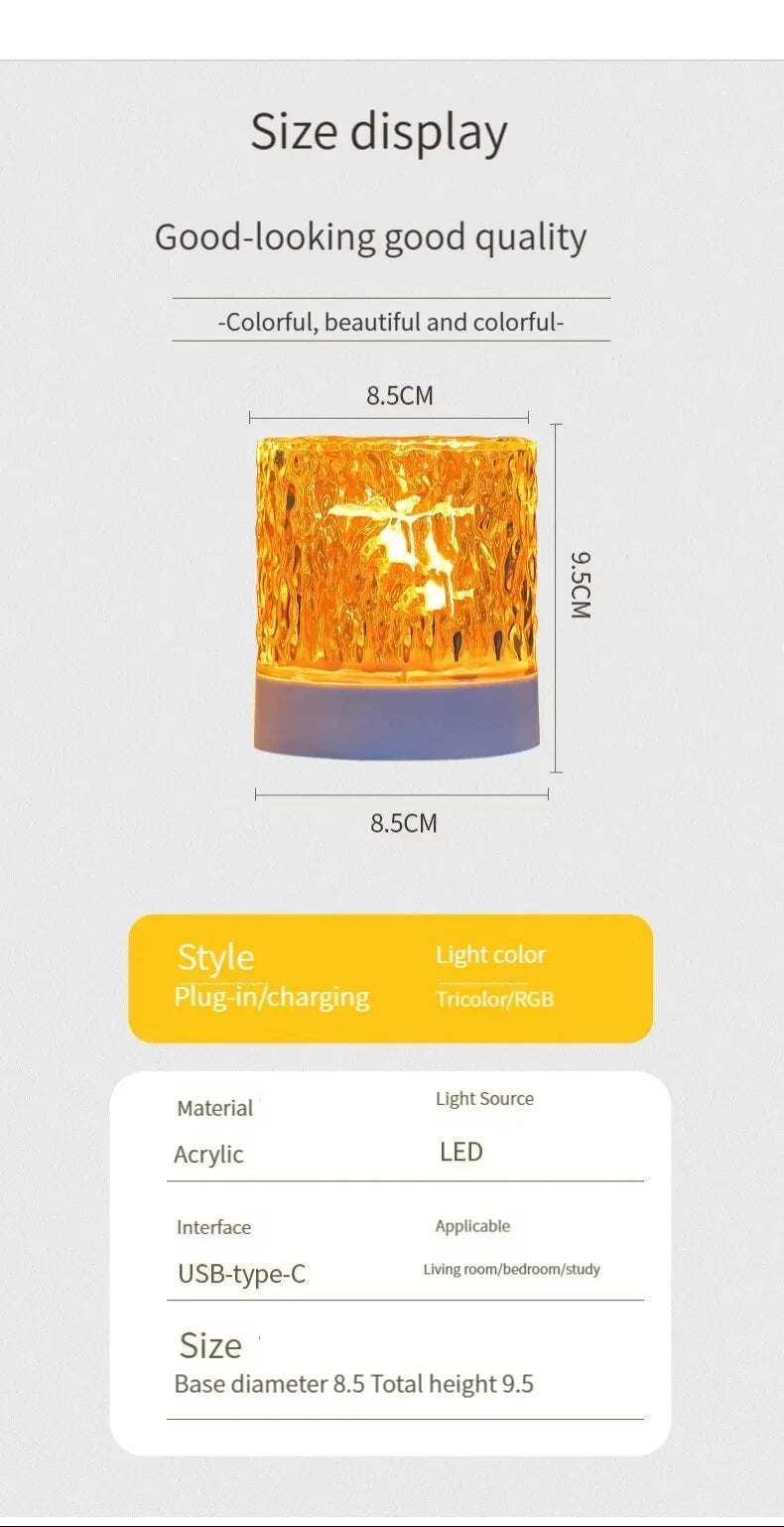 Lampe Projecteur LED Effet Vagues d'Eau - 16 Couleurs avec Télécommande
