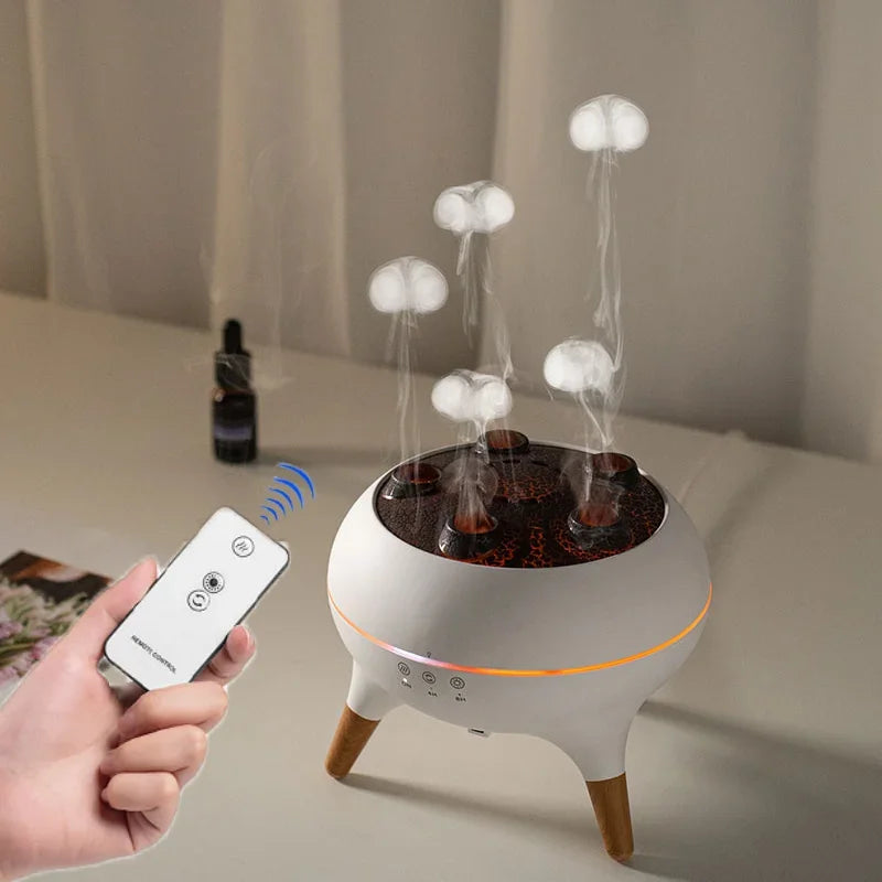 Humidificateur d'Air Méduse Dynamique – Veilleuse LED Déco