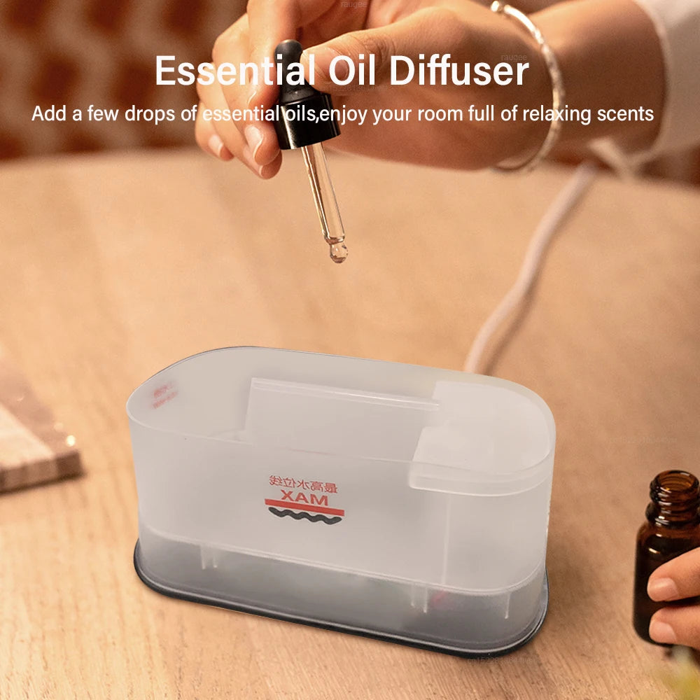 Diffuseur d'Huiles Essentielles avec Effet Flamme et Lumière