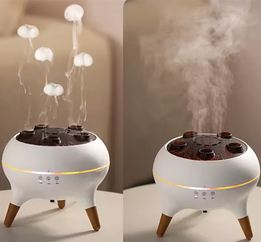 Humidificateur d'Air Méduse Dynamique – Veilleuse LED Déco