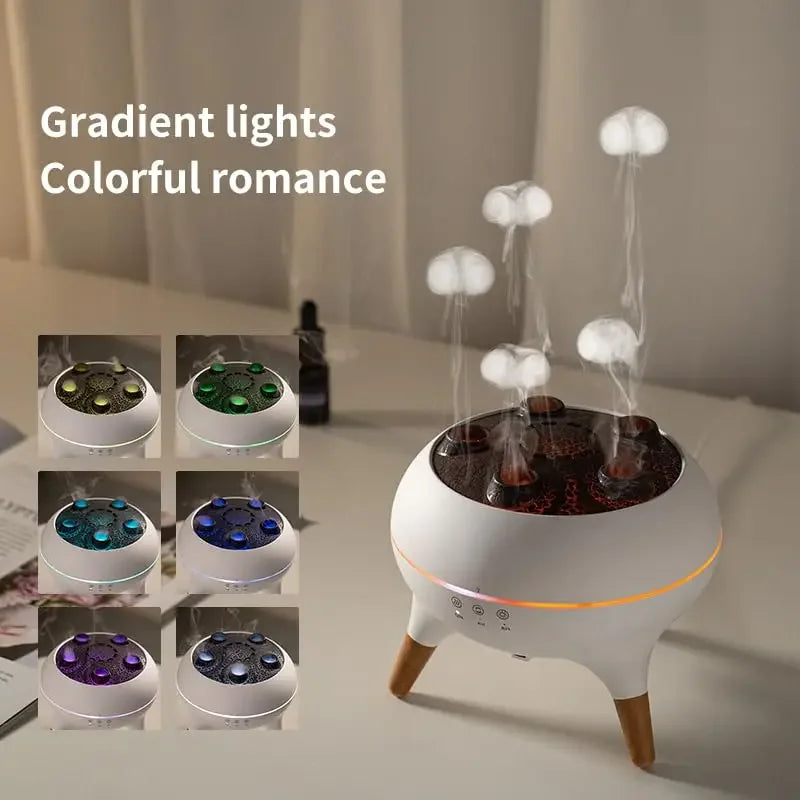 Humidificateur d'Air Méduse Dynamique – Veilleuse LED Déco